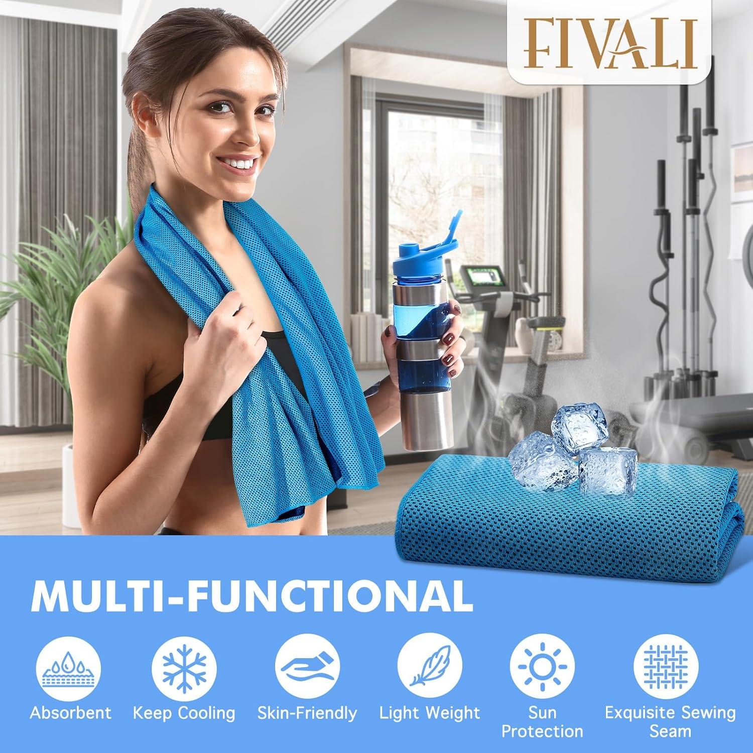 Toallas Enfriadoras Fivali Microfibra - Paquete de 4 Unidades