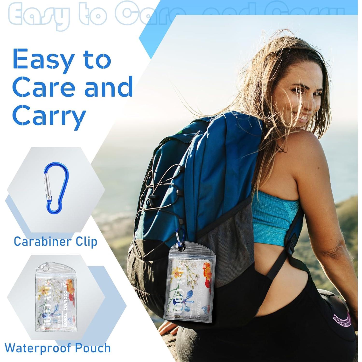 Toalla Enfriadora Pleneal 100x30cm Microfibra Amarilla Floral