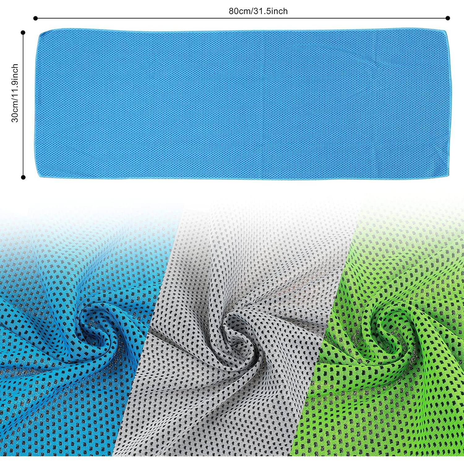 Toalla de Enfriamiento EastyGold 3 Unidades Microfibra 30x80cm