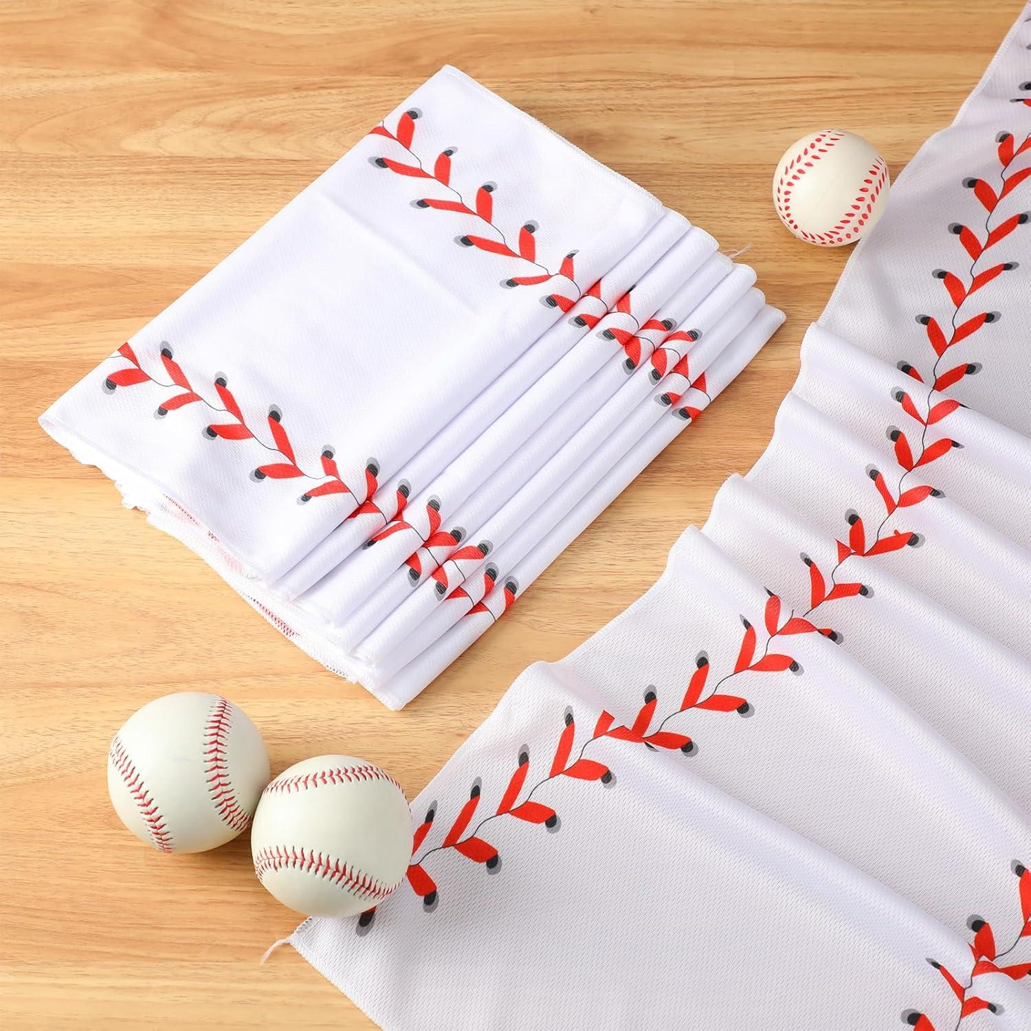 12 Toallas Refrigerantes CraftyDream Microfibra Béisbol 101.6x30.5cm