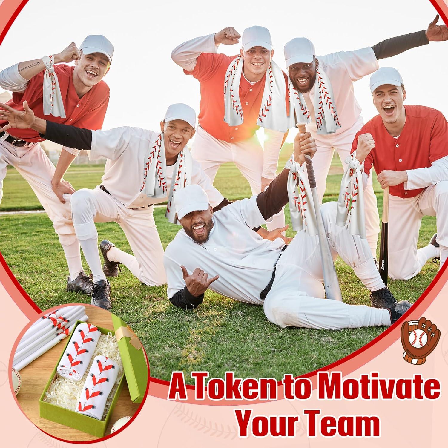 12 Toallas Refrigerantes CraftyDream Microfibra Béisbol 101.6x30.5cm