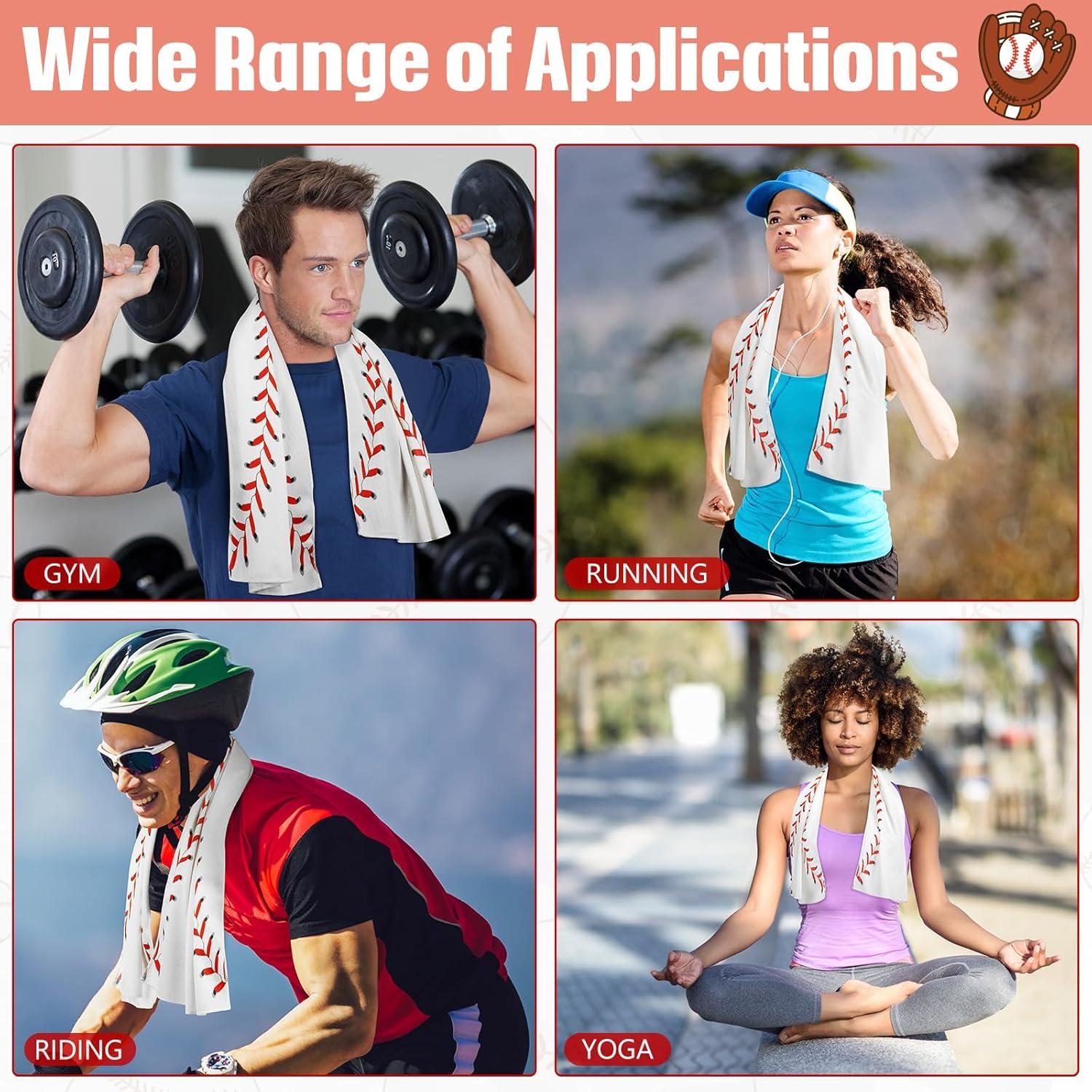 12 Toallas Refrigerantes CraftyDream Microfibra Béisbol 101.6x30.5cm