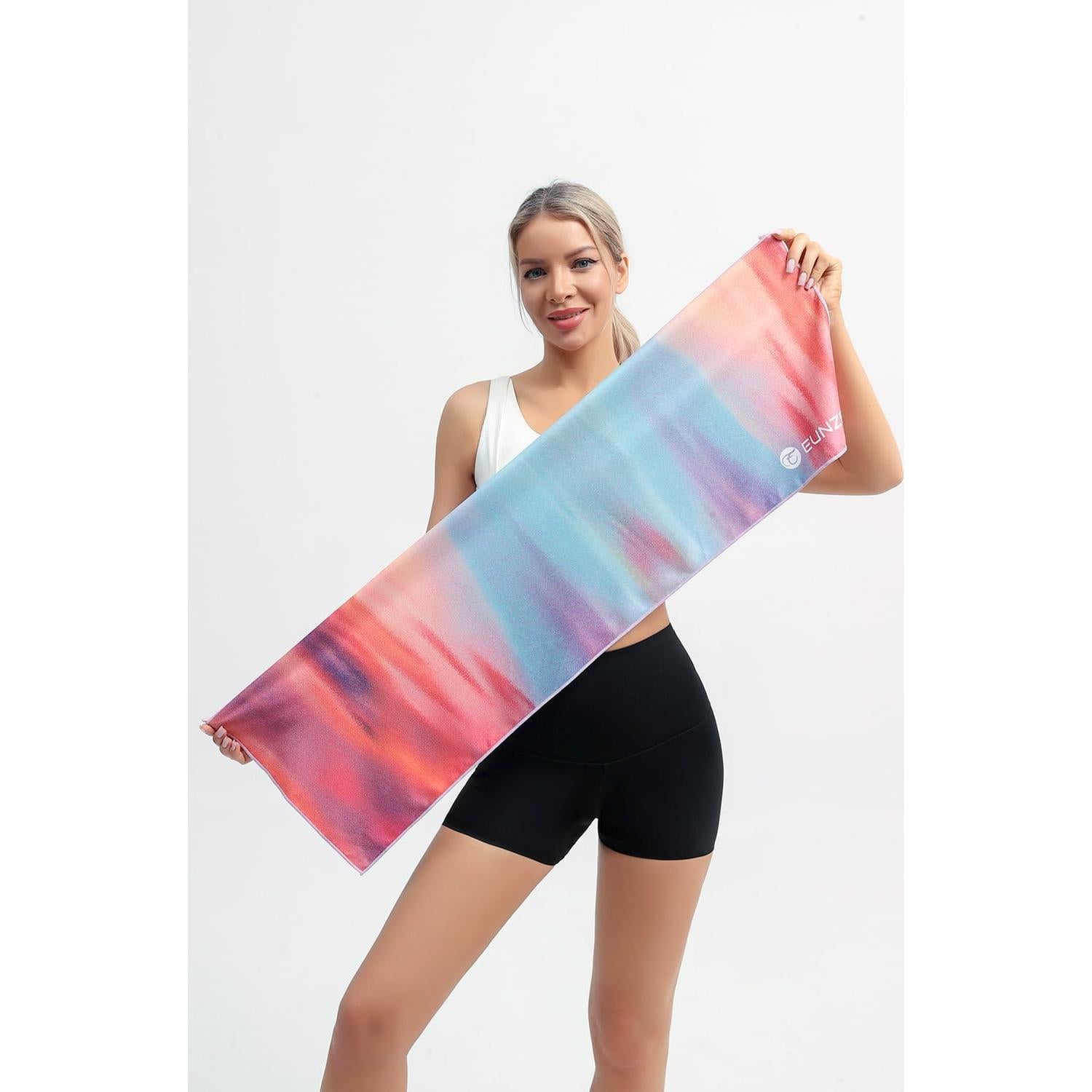 Toalla de Enfriamiento Eunzel 101.6x30.5cm Microfibra Suave