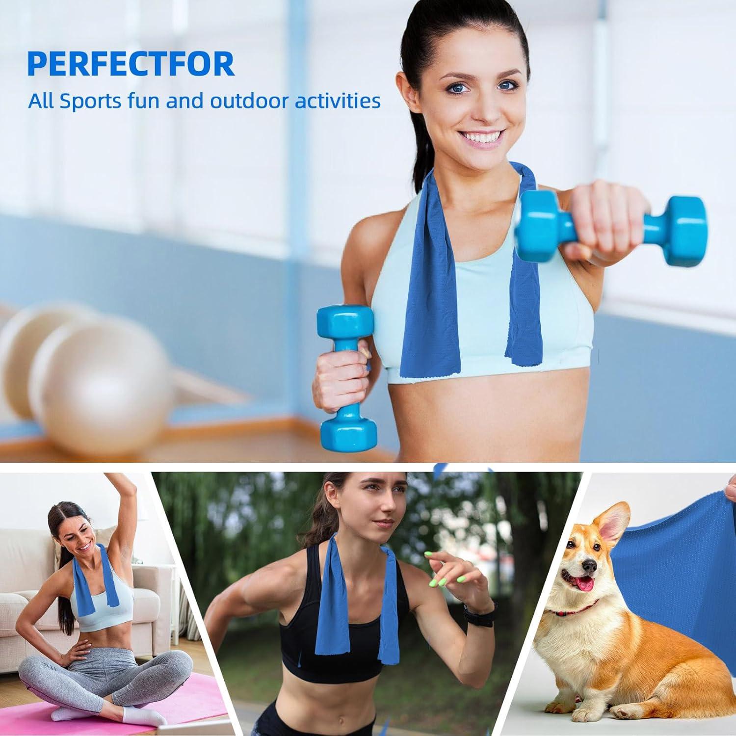 Toallas Refrigerantes KFHOLIE 101.6x30.5cm 2 Unidades Azul