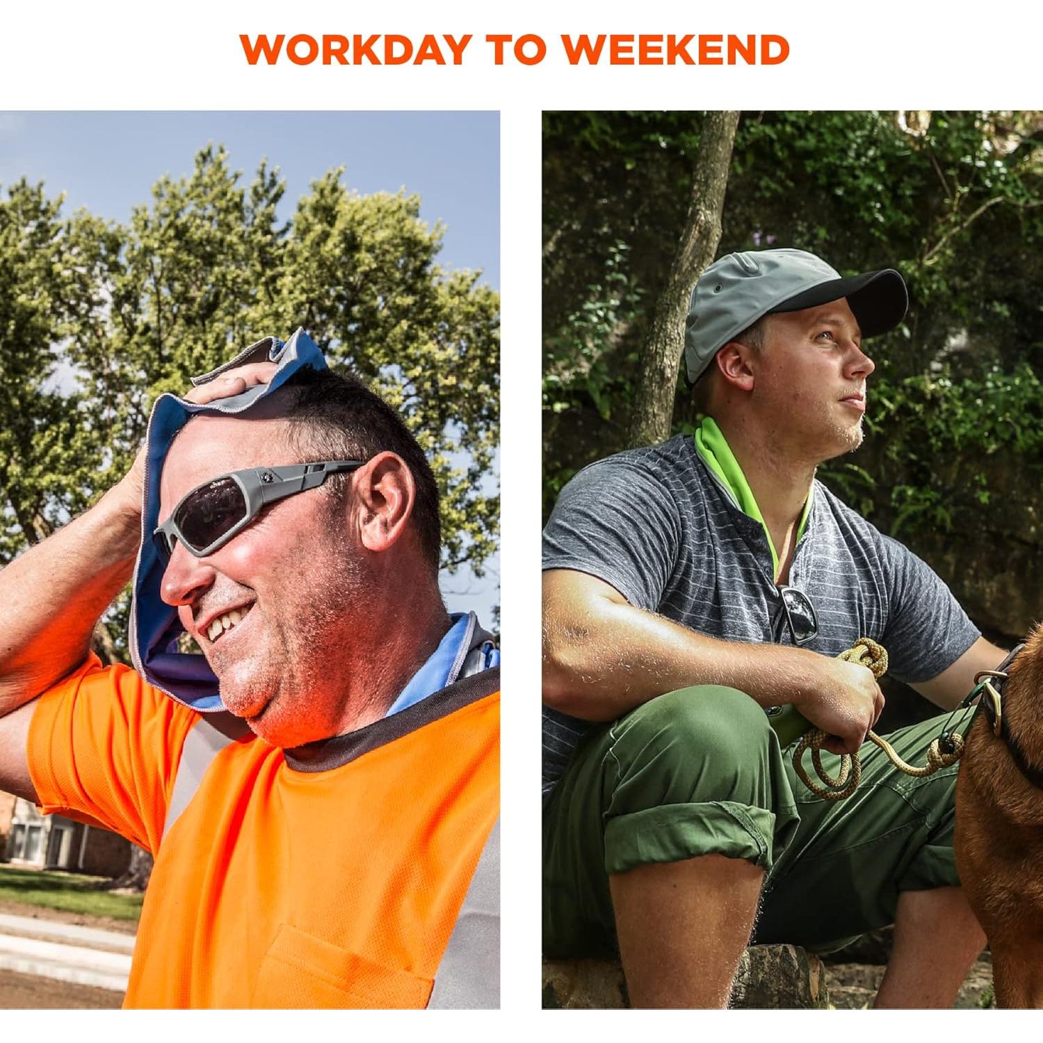 Toalla Enfriadora Ergodyne Chill-Its 6602MF Microfibra UPF 50+ Naranja 104.1x24.99cm