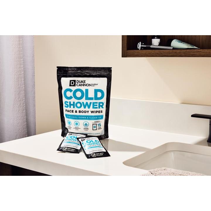 Toallitas Frías de Ducha Duke Cannon - 15 Toallitas Mentoladas