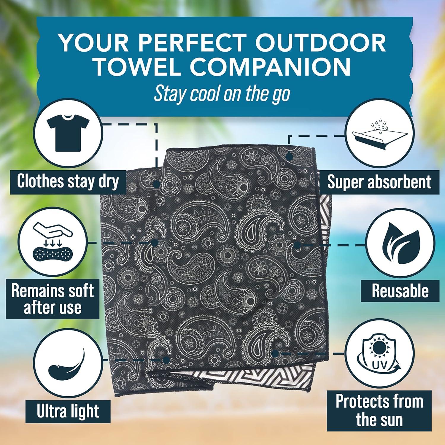 Toalla Enfriadora Youphoria Outdoors Microfibra 101.6x30.48cm