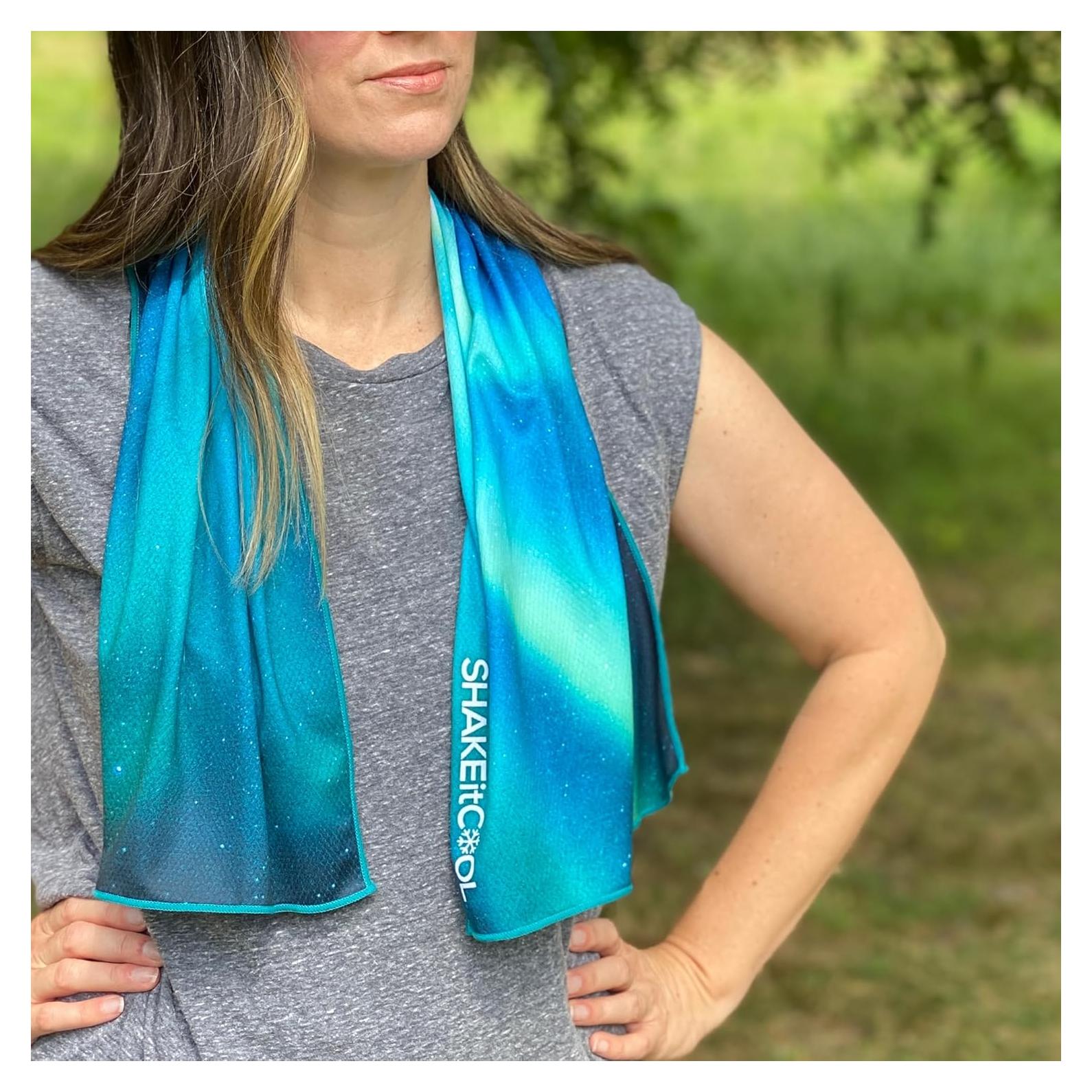 Toalla de Enfriamiento SHAKEitCOOL Grande Cielo de Alaska