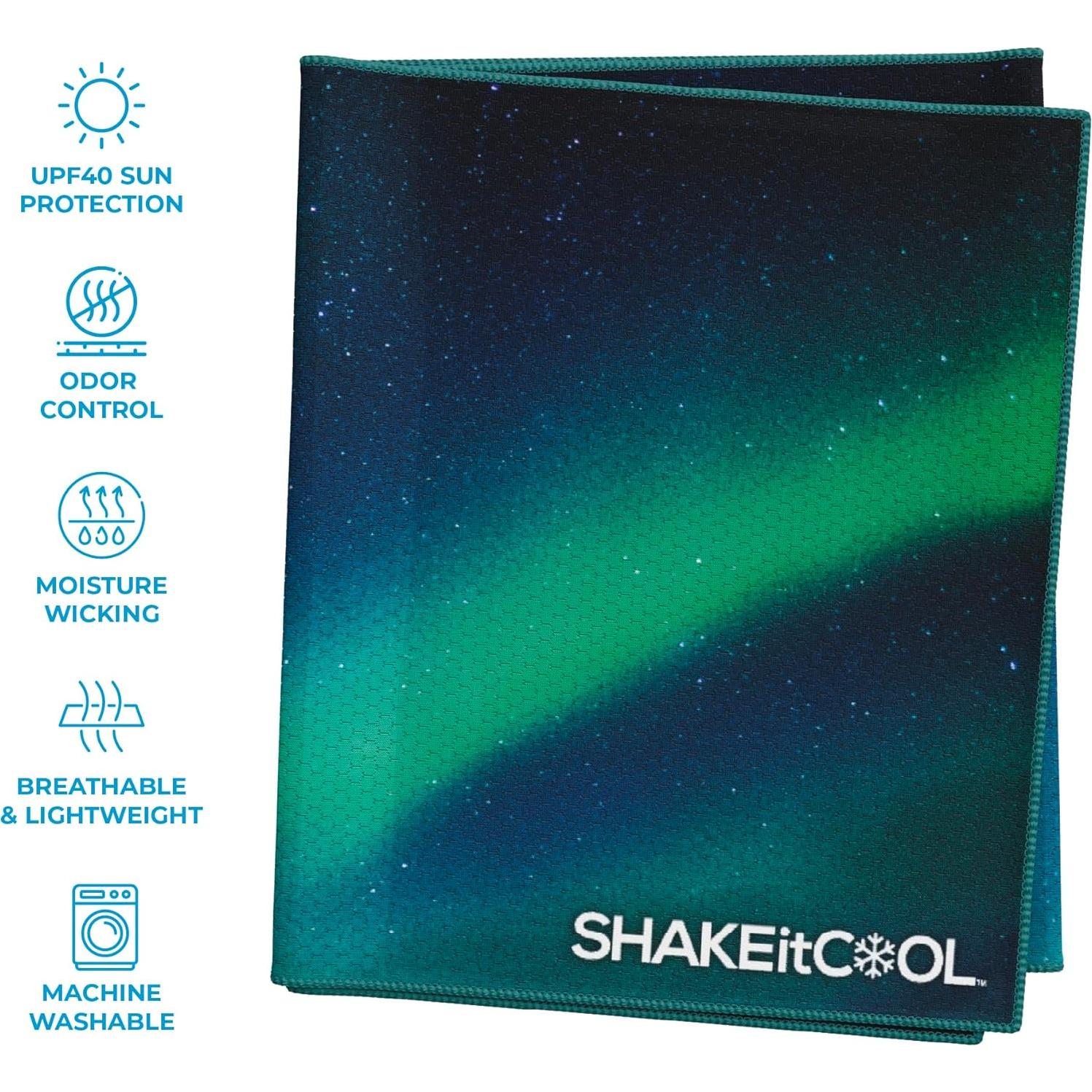 Toalla de Enfriamiento SHAKEitCOOL Grande Cielo de Alaska