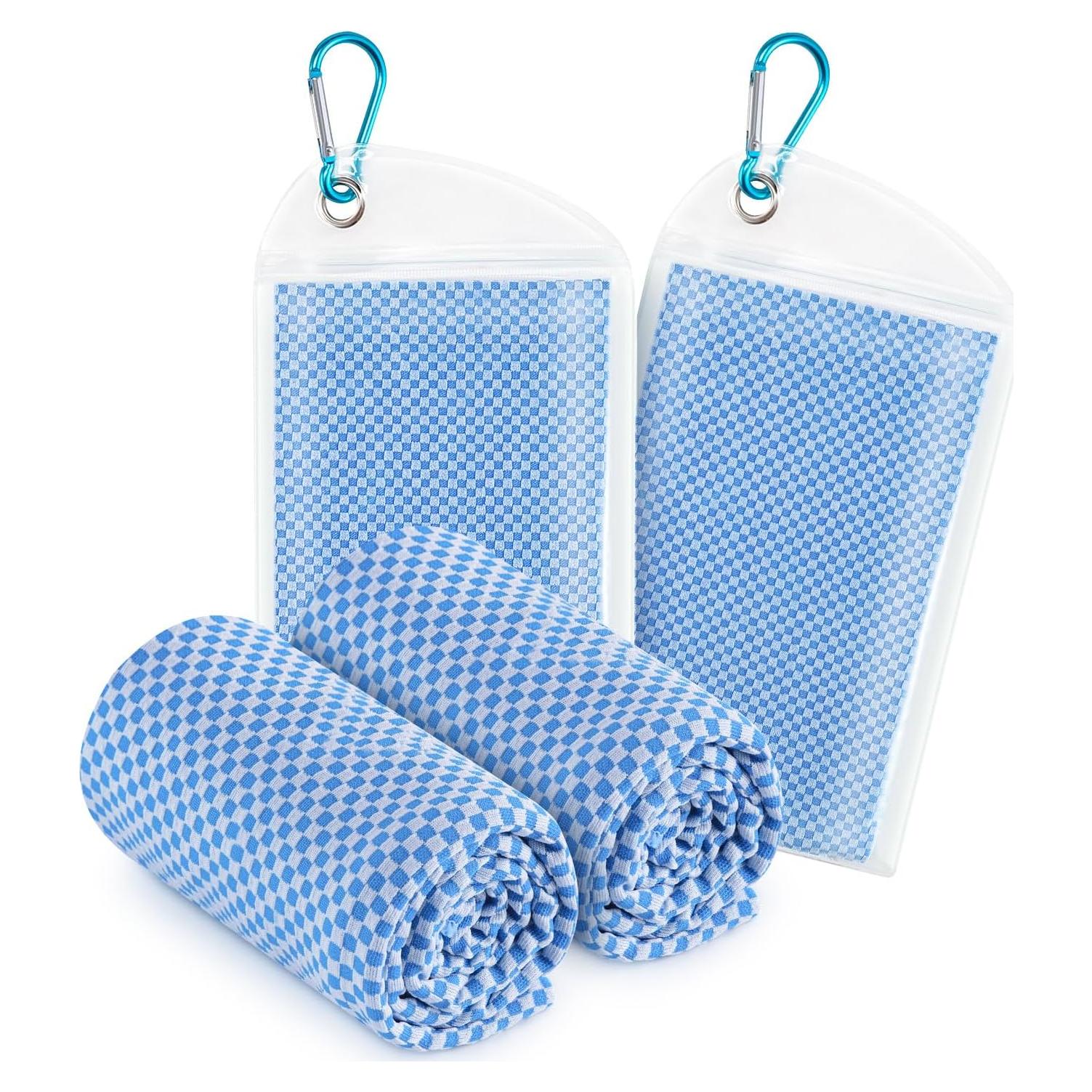 Toallas Enfriadoras ZapRun 2 Piezas 40x101.6cm UPF50 Azul