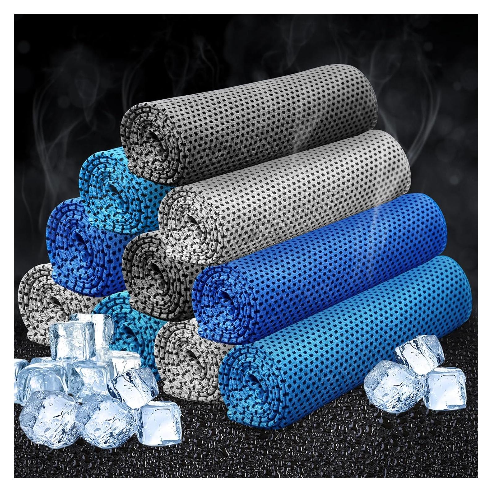 Toallas Enfriadoras Honoson 10 Pcs Microfibra 81x30 cm