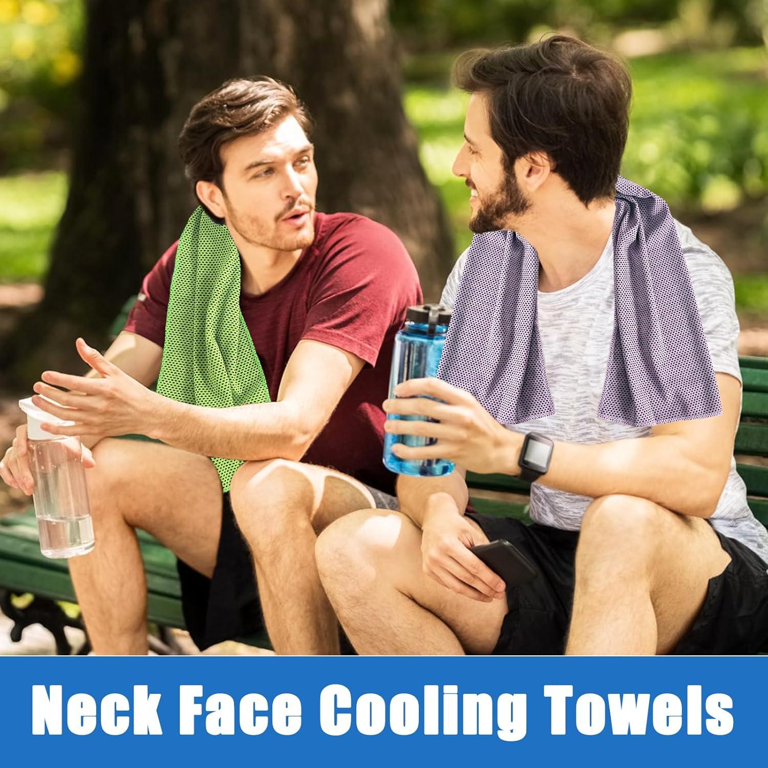 Paquete de 10 Toallas Enfriadoras Kuihaazi 100x30cm Secado Rápido