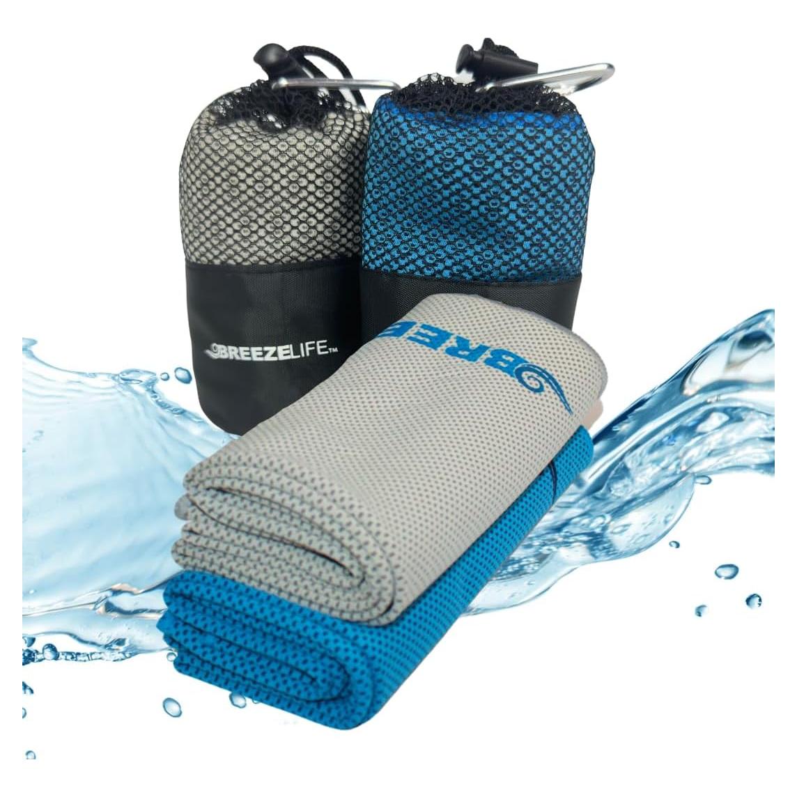 Toallas Refrigerantes Breeze Life Cool Wrap - Paquete de 2