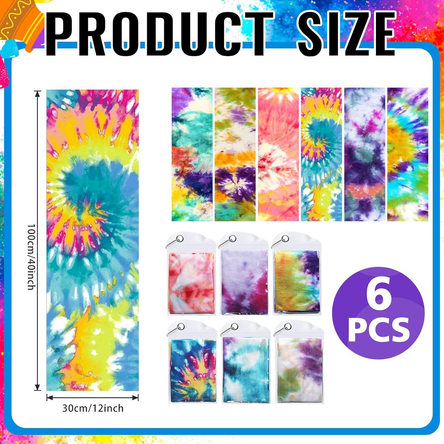 Toallas Enfriadoras Peryiter 6 Piezas 100x30 cm Colorido