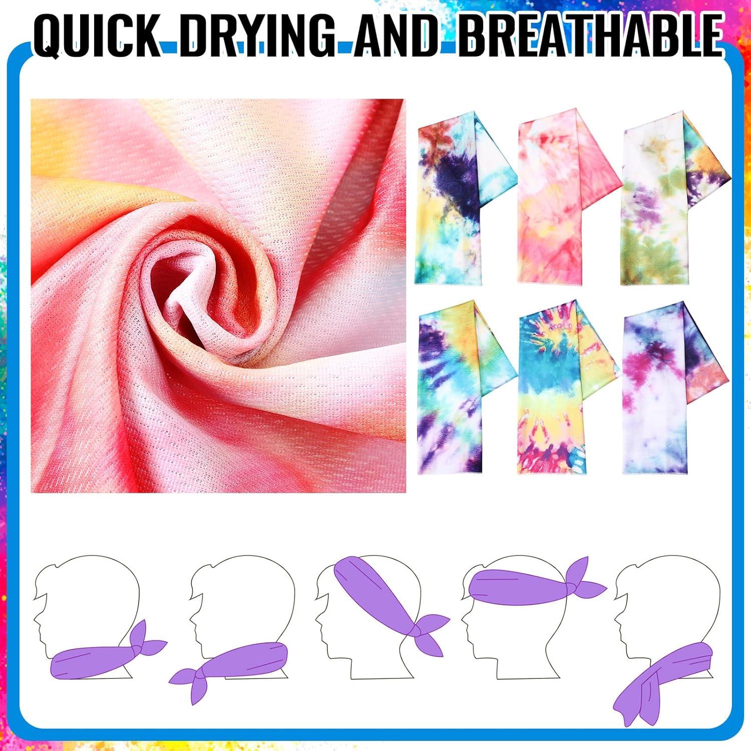 Toallas Enfriadoras Peryiter 6 Piezas 100x30 cm Colorido