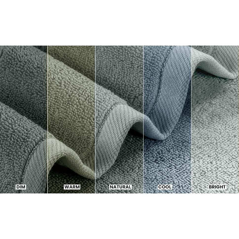 Juego de Toallas de Baño Utopia 4 Piezas 600GSM Gris Frío