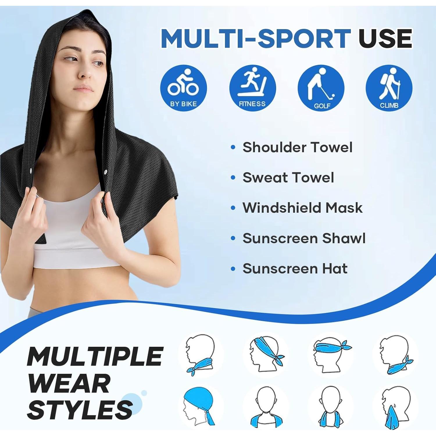 Toallas Refrigerantes con Capucha CHEMLUK - 76.2x30.5 cm, 2 Pzas