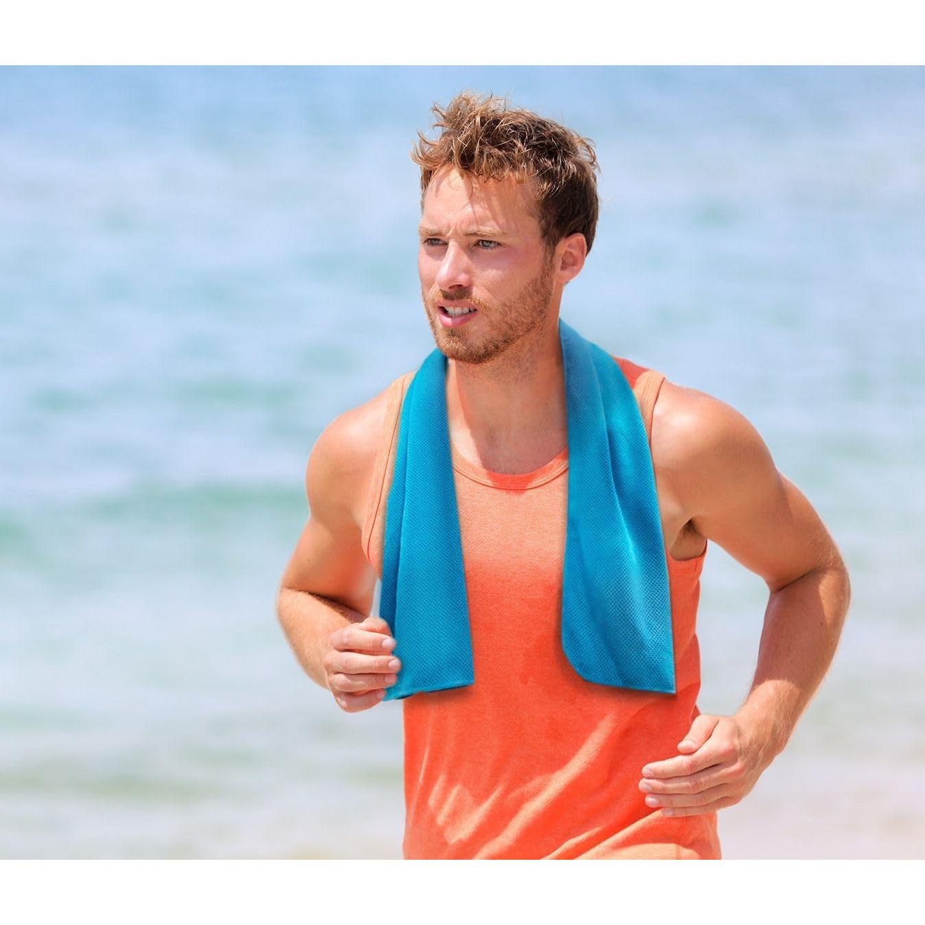 Toallas Enfriadoras Hystrada 4 Piezas 101.6x30.5 cm Microfibra