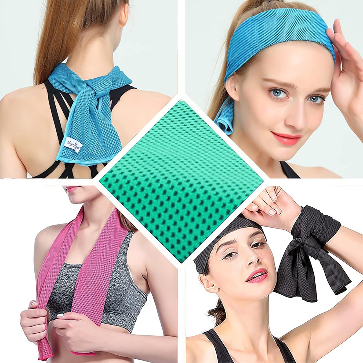 Paquete de 10 Toallas Enfriadoras immoono Microfibra 101.6x30.5 cm Rojo