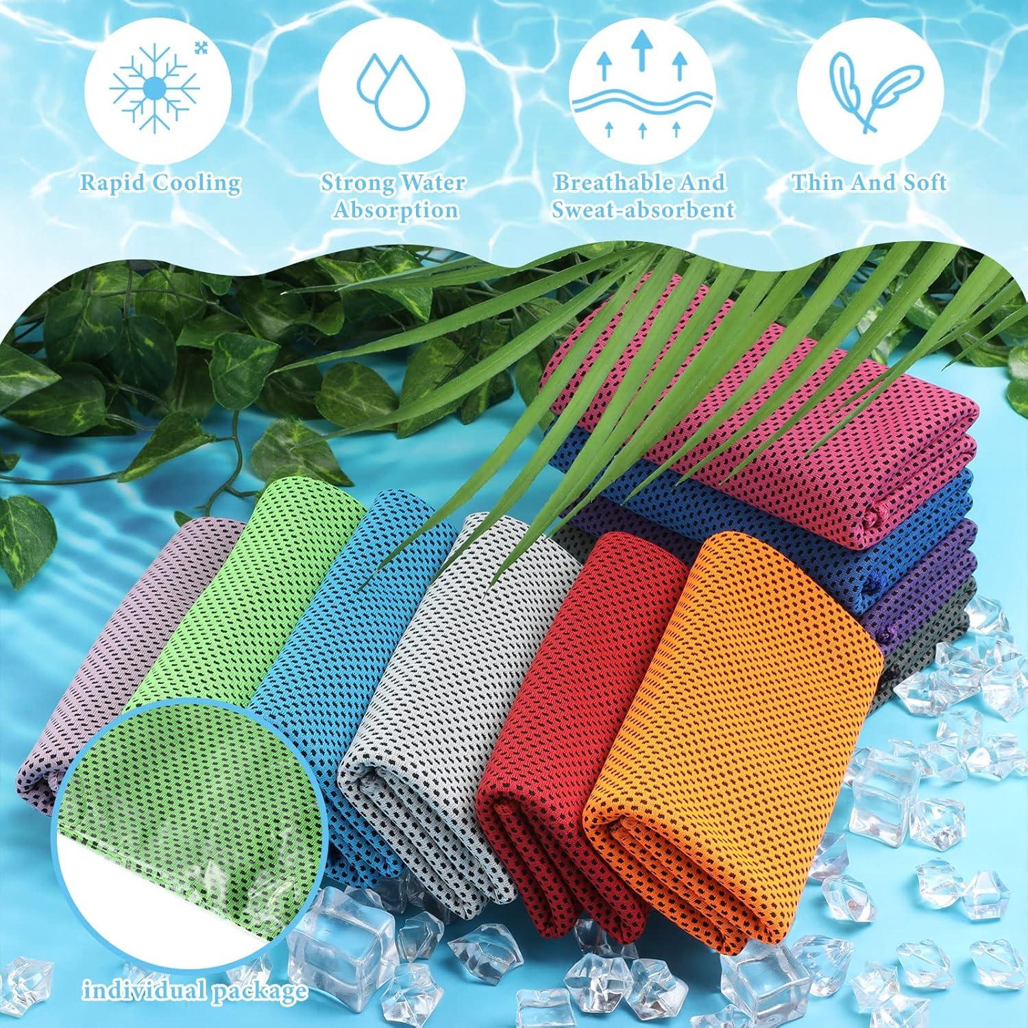 Toallas Enfriadoras de Microfibra Hosuly 40 Pcs 120x30 cm