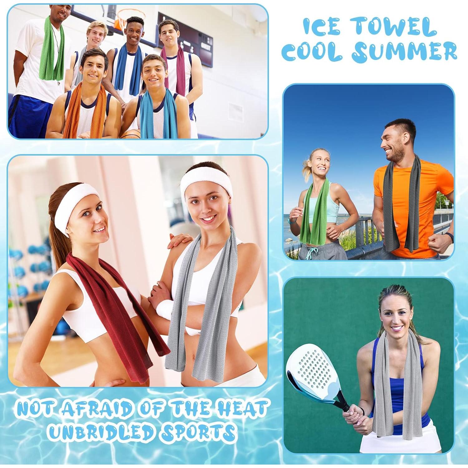 Toallas Enfriadoras de Microfibra Hosuly 40 Pcs 120x30 cm