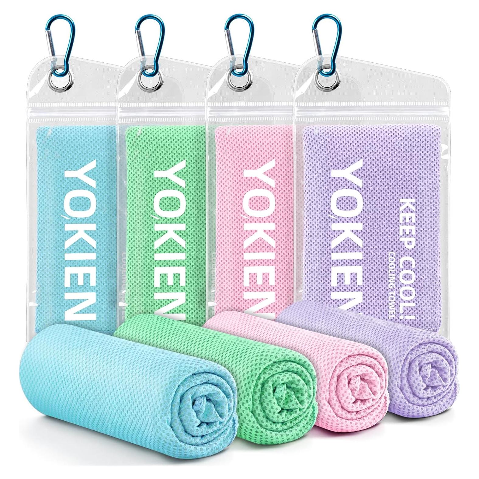 Toallas Enfriadoras Genérico 101.6x30.5cm 4 Piezas Colores