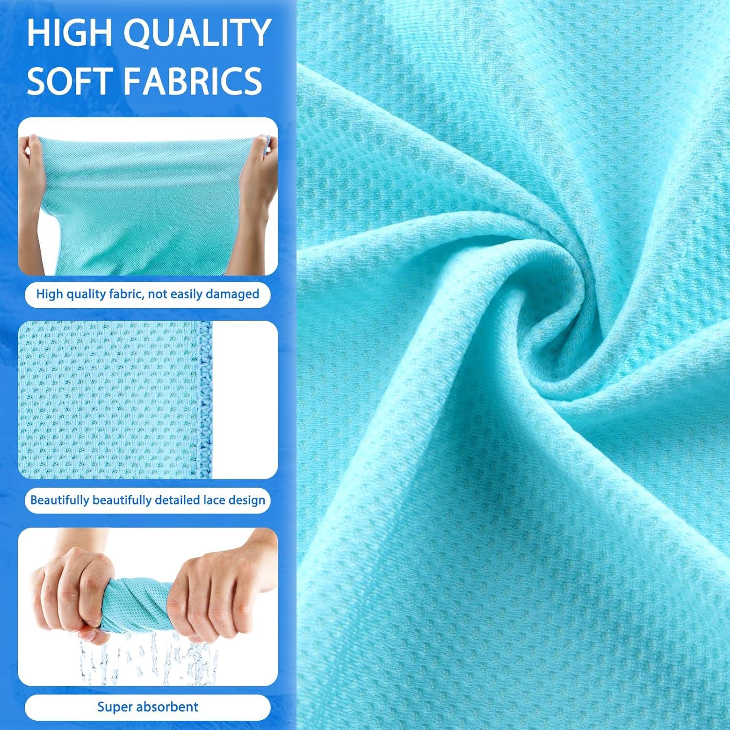 Toallas Enfriadoras Genérico 101.6x30.5cm 4 Piezas Colores