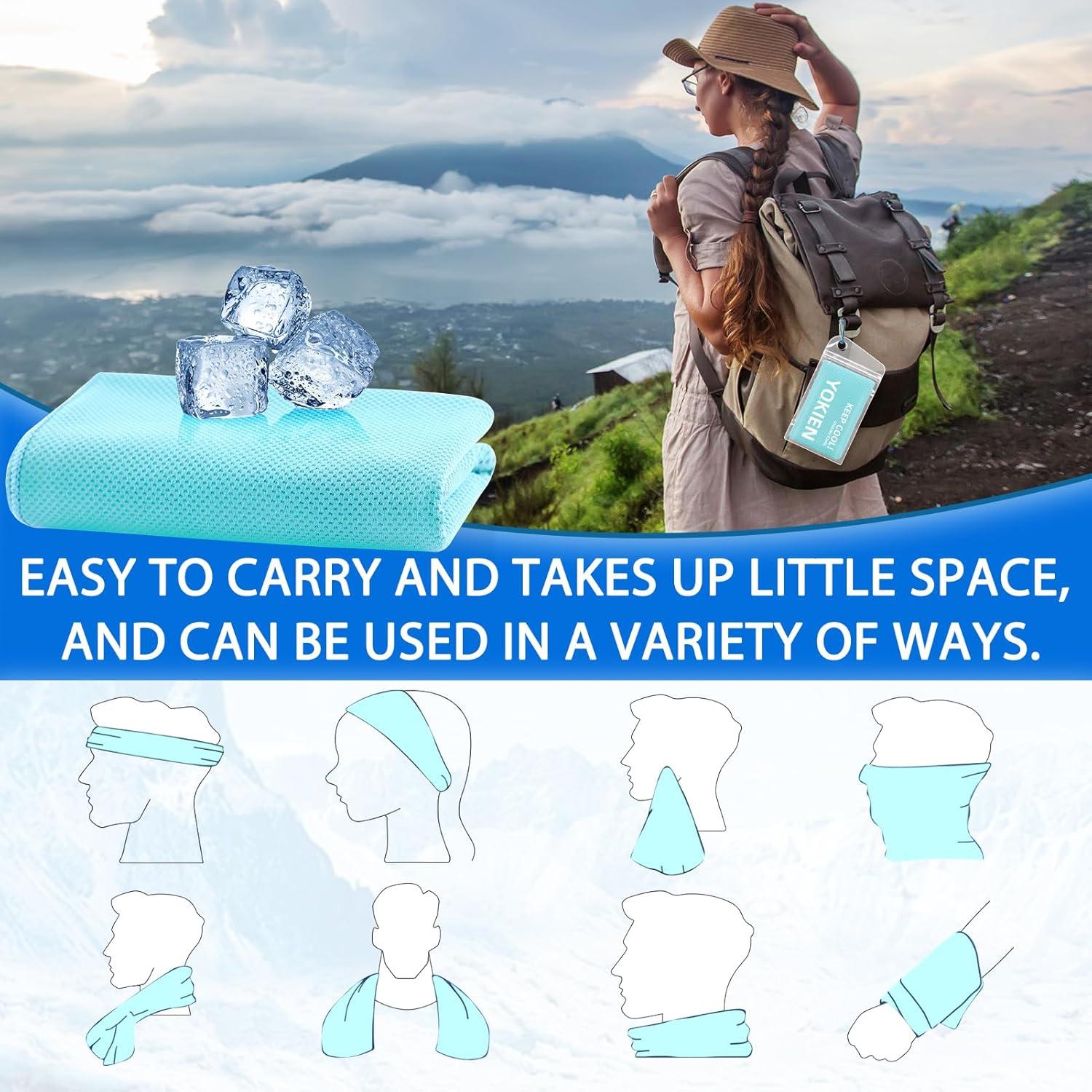 Toallas Enfriadoras Genérico 101.6x30.5cm 4 Piezas Colores