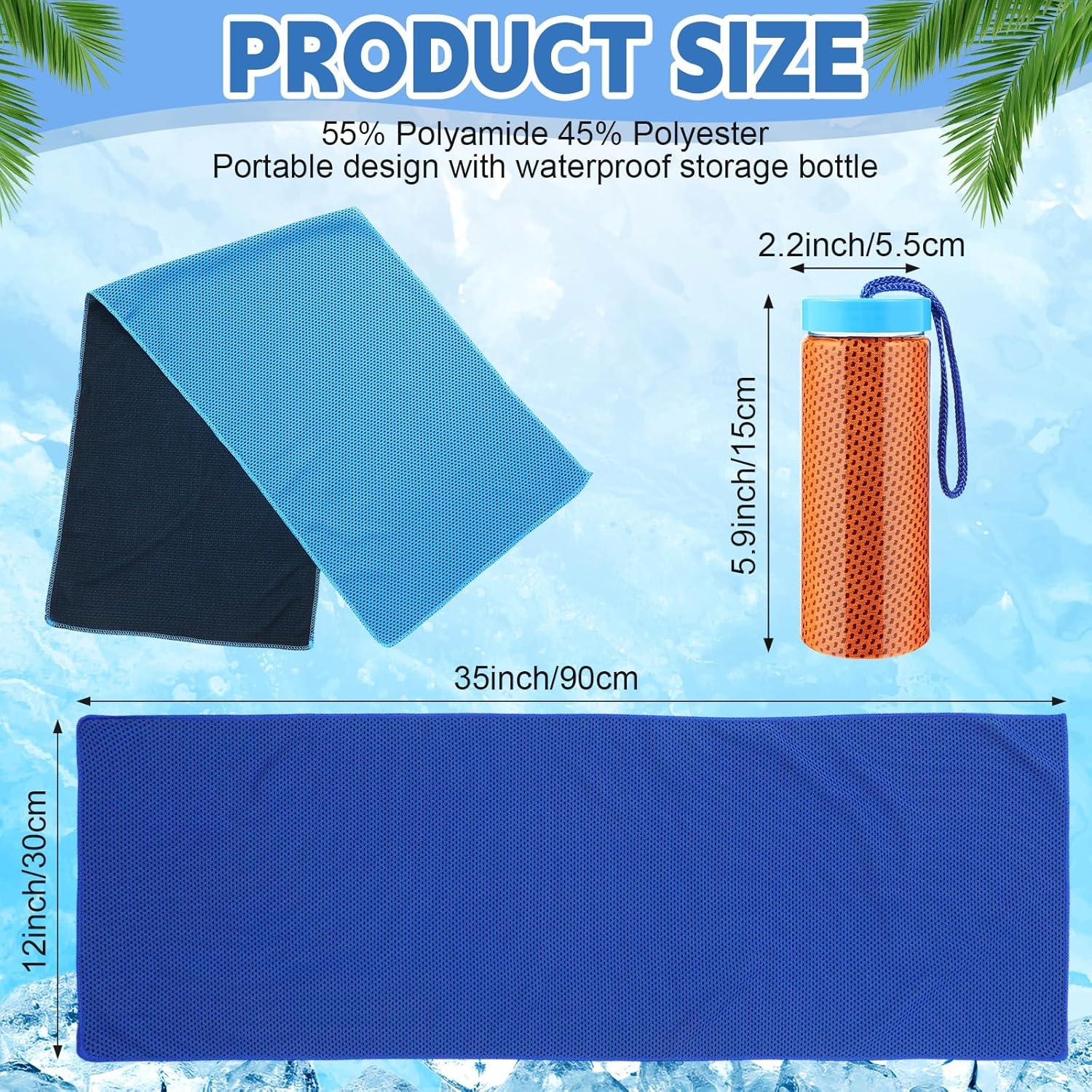 Paquete de 20 Toallas de Enfriamiento Peryiter 90x30cm Multicolor