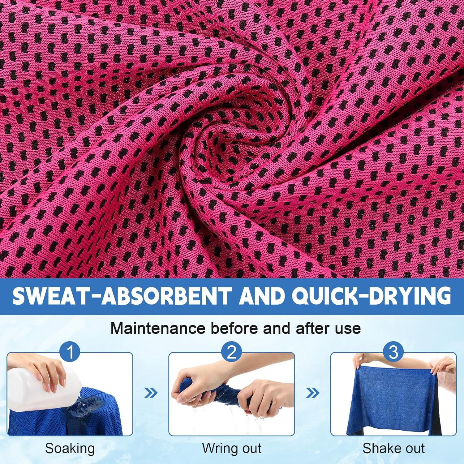 Paquete de 20 Toallas de Enfriamiento Peryiter 90x30cm Multicolor