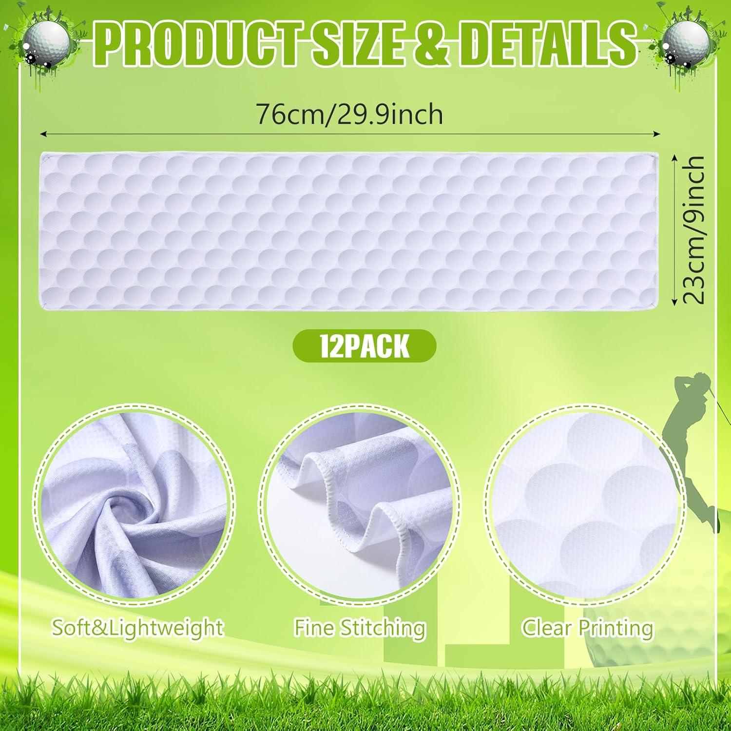 Toallas de Enfriamiento Peryiter 12 Cuentas Microfibra Golf 76.2x22.9cm