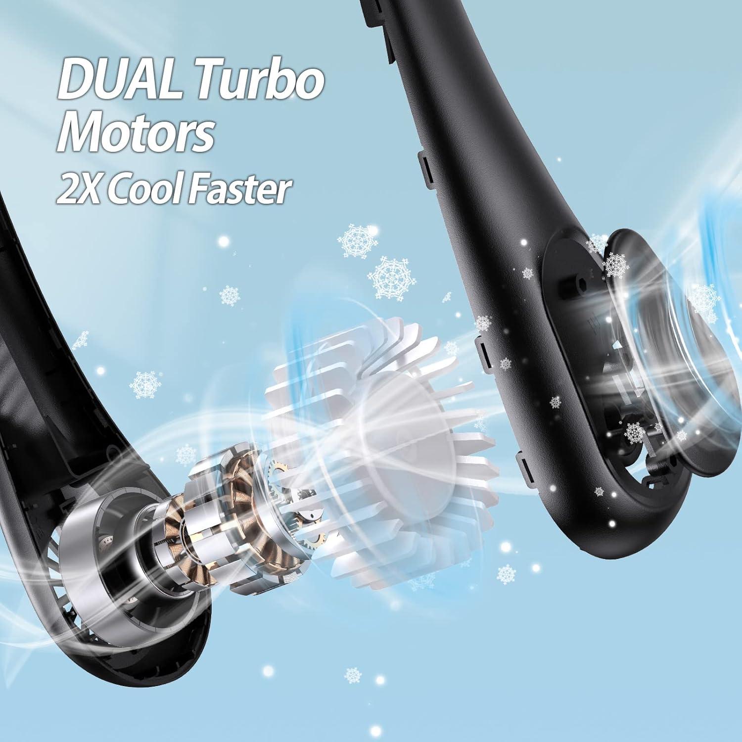 Ventilador de Cuello Sin Aspas AMACOOL HF370 Recargable 5000mAh