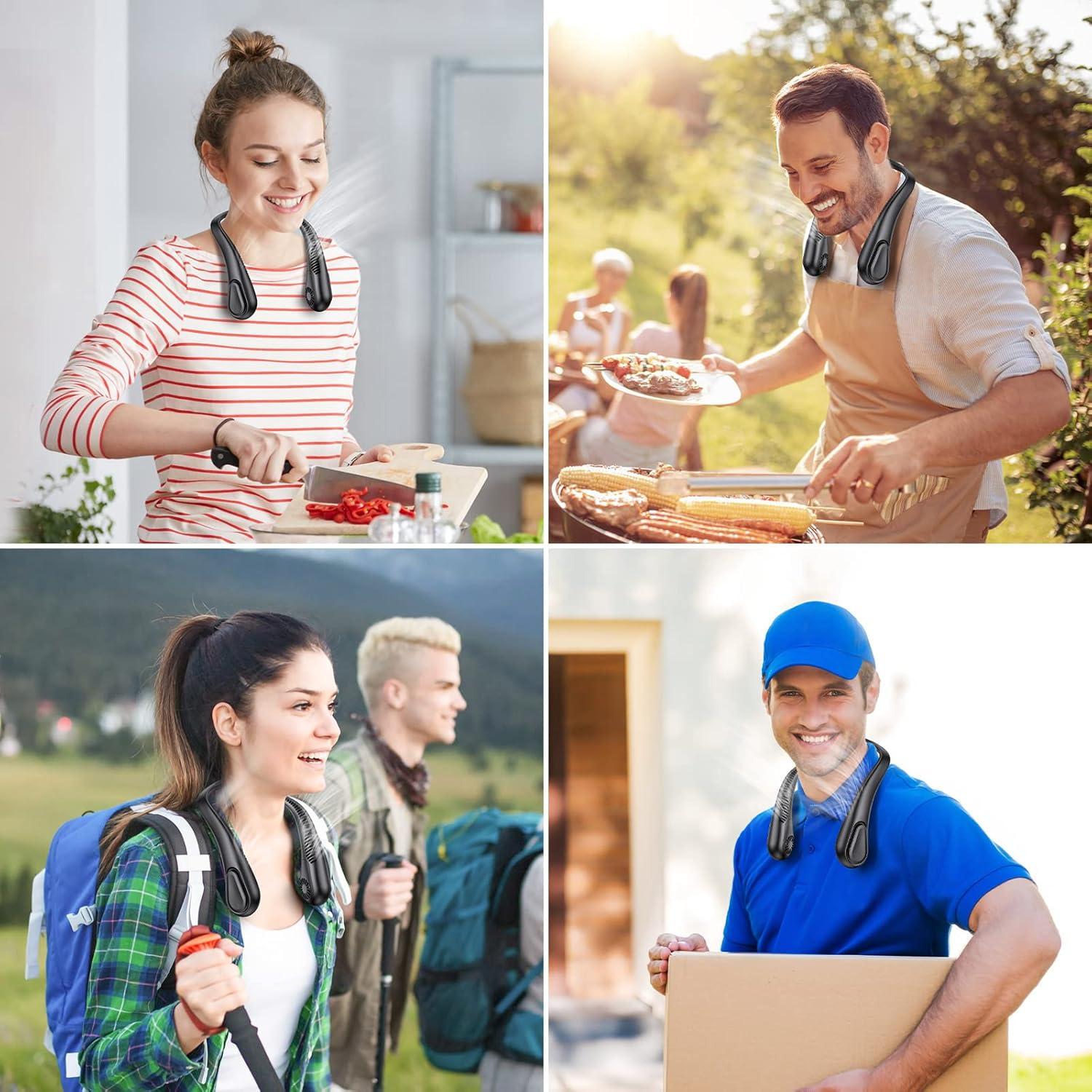 Ventilador de Cuello Sin Aspas AMACOOL HF370 Recargable 5000mAh