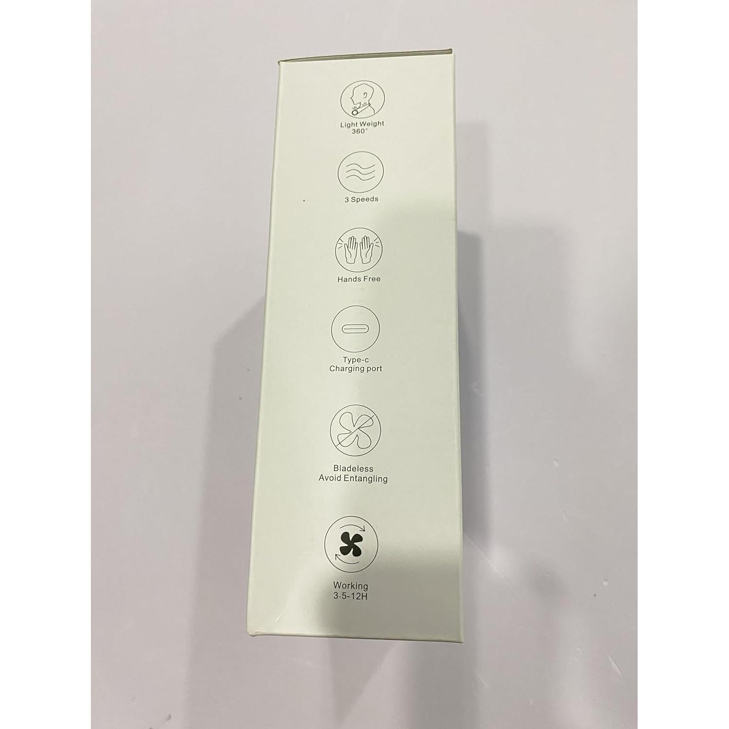 Ventilador de Cuello Sin Aspas AMACOOL HF370 Recargable 5000mAh