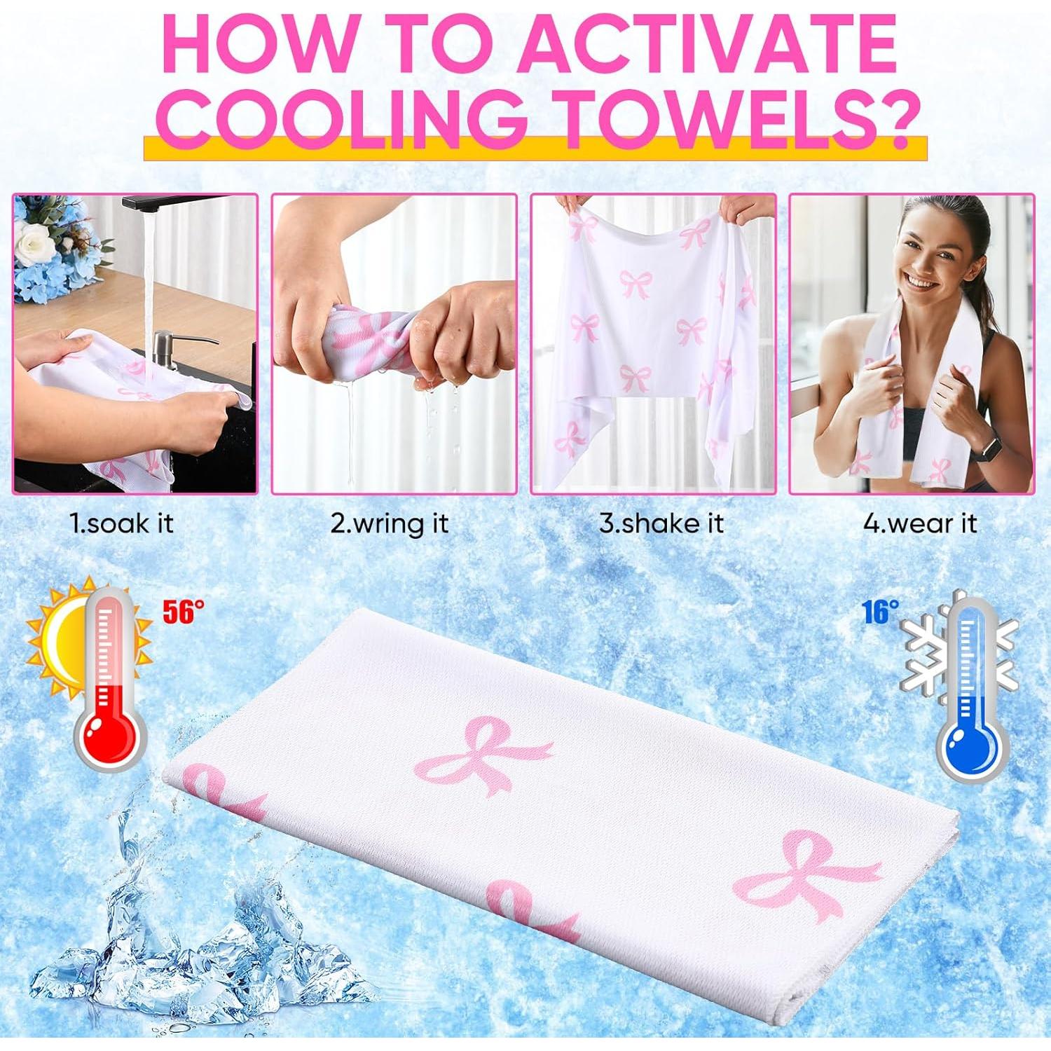 Toallas de Enfriamiento Peryiter 12 Unidades 101.6x30.5cm Microfibra