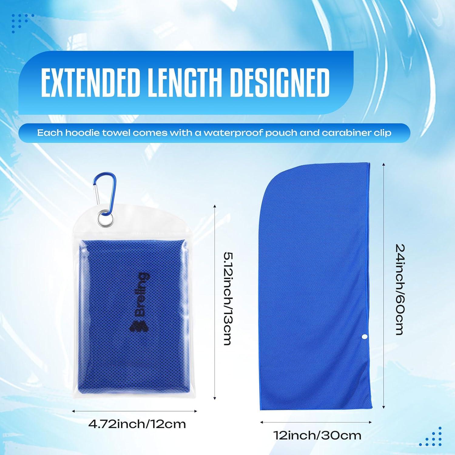 Toalla con Capucha Breling AI1784 Enfriamiento UPF 50 30x60cm