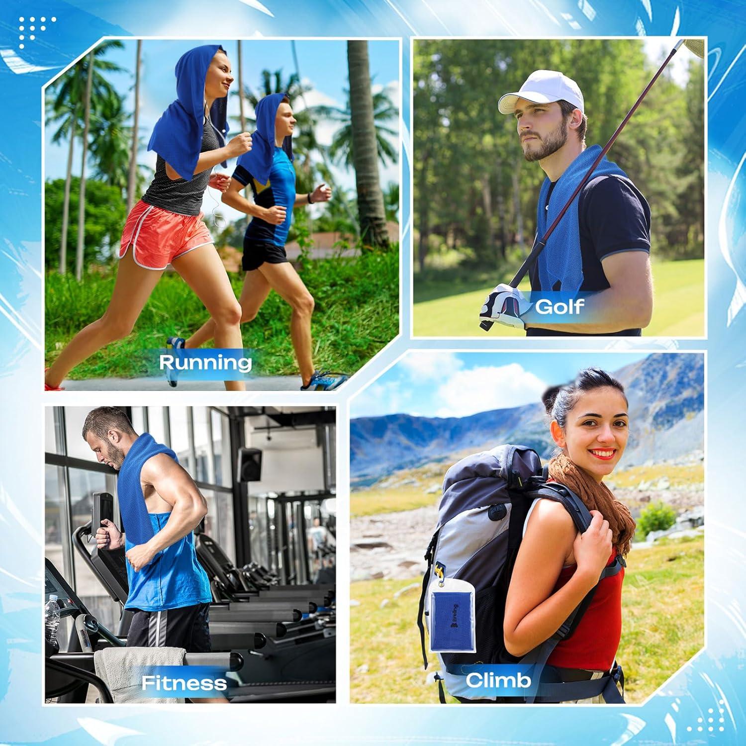 Toalla con Capucha Breling AI1784 Enfriamiento UPF 50 30x60cm