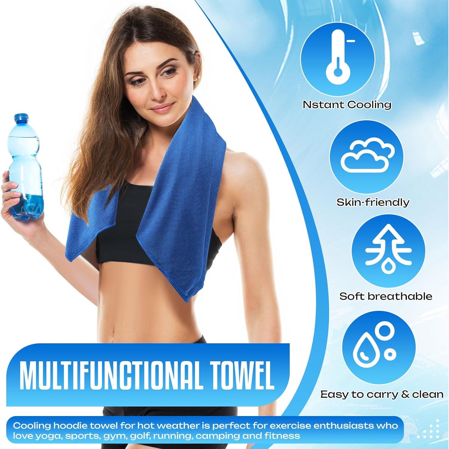 Toalla con Capucha Breling AI1784 Enfriamiento UPF 50 30x60cm