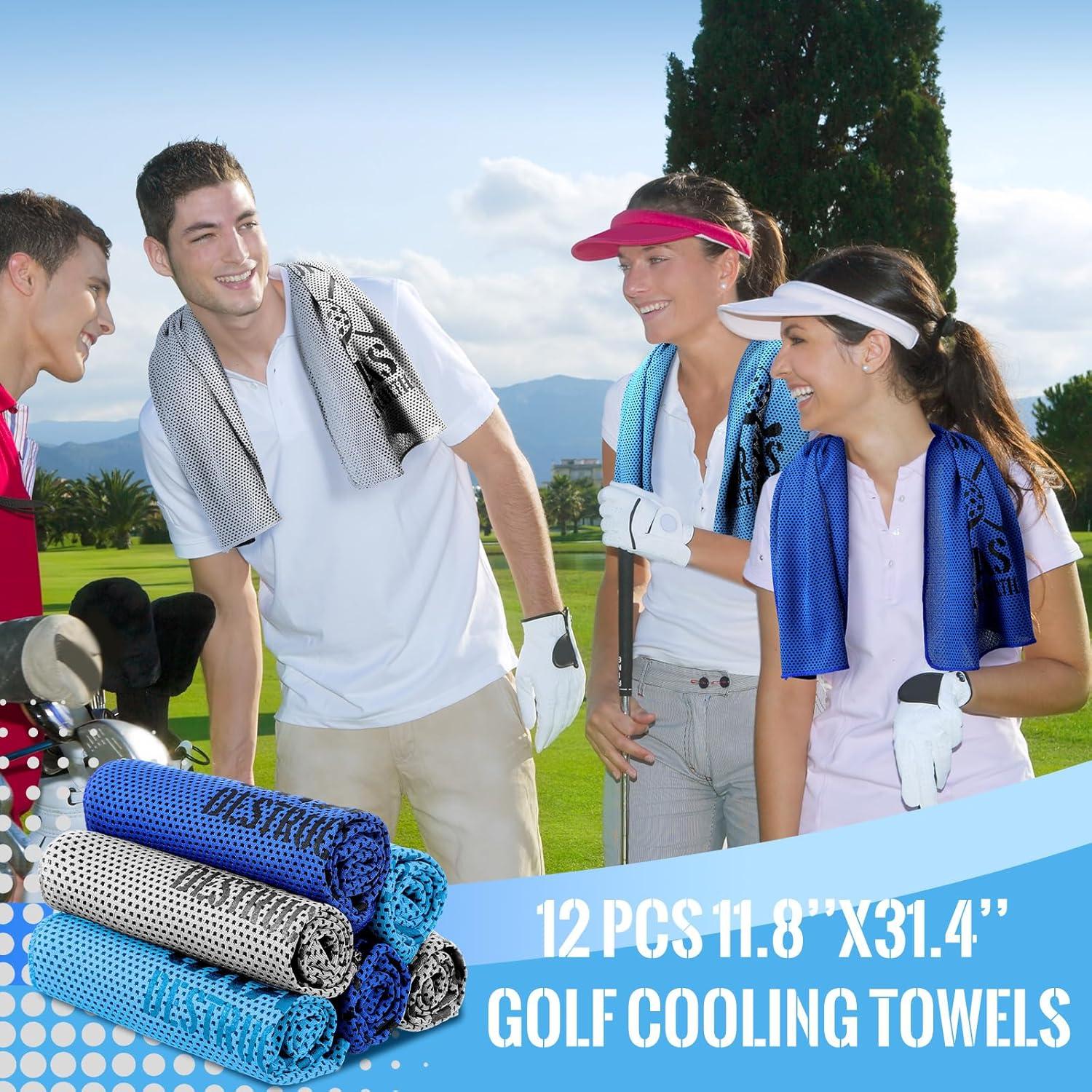 Paquete de 12 Toallas Enfriadoras HunnmingRe Golf 81x30 cm