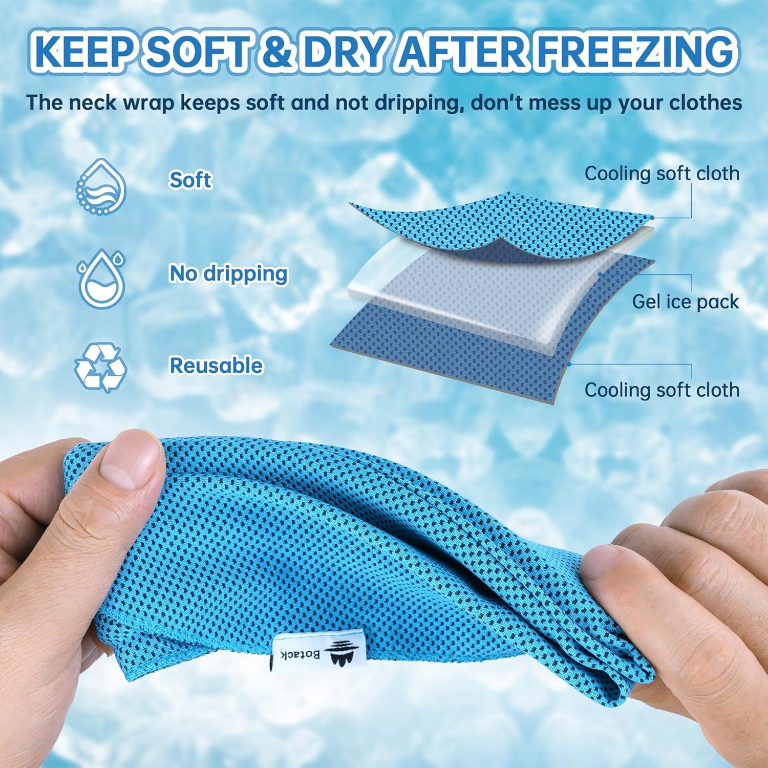 Envoltura Refrigerante de Cuello Botack - Gel Reutilizable 2 Pzs