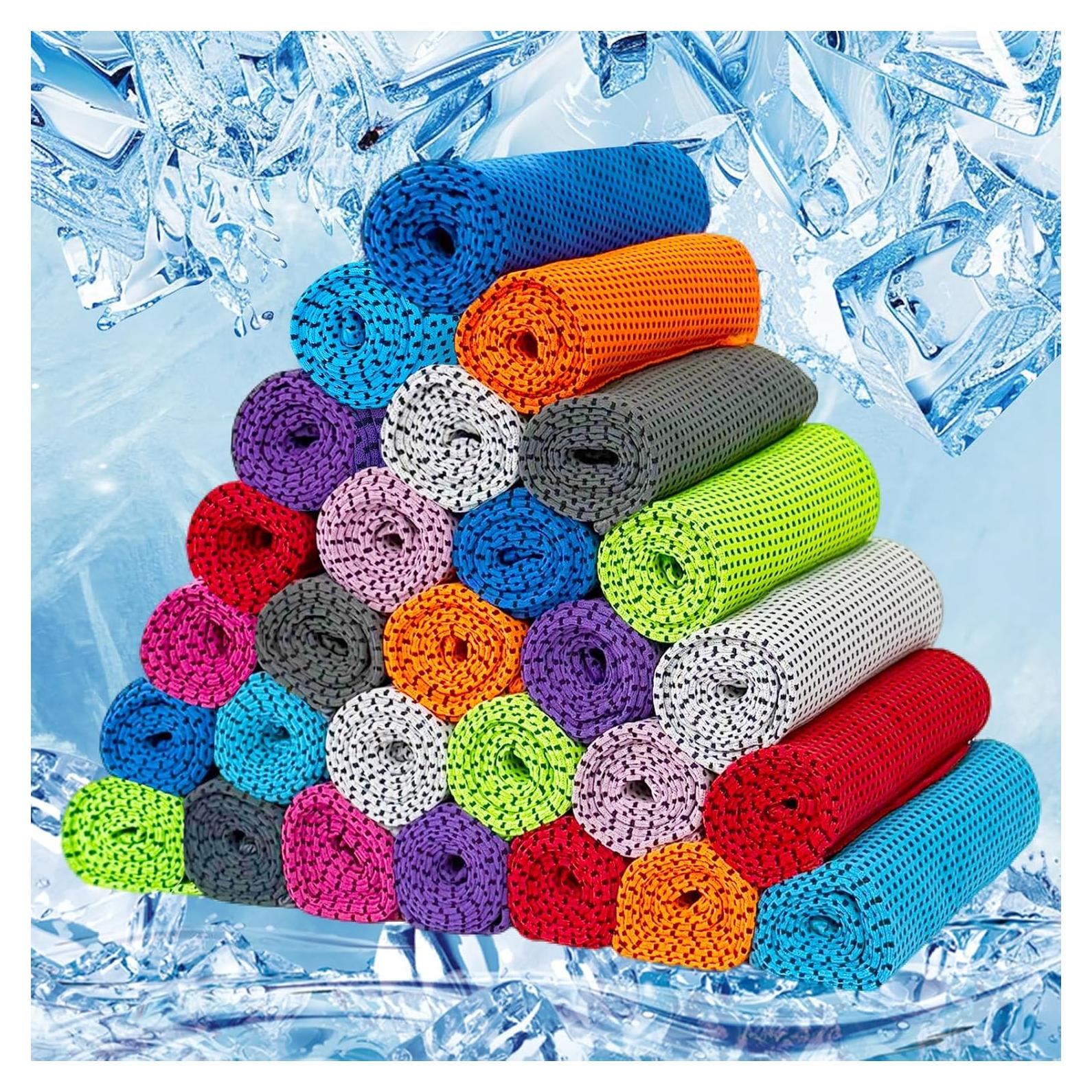 Paquete de 30 Toallas Enfriadoras Microfibra Ysanciuu 81x30 cm