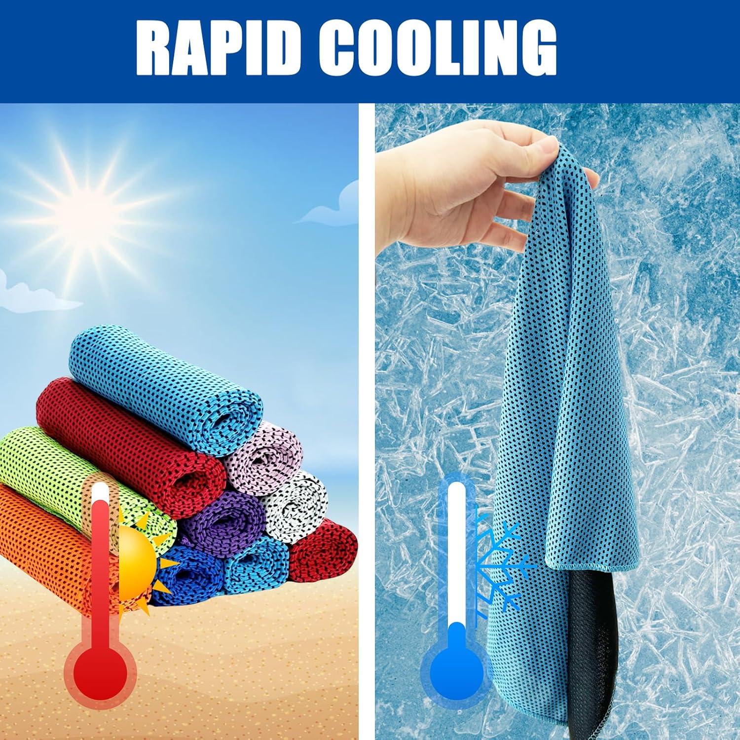 Paquete de 30 Toallas Enfriadoras Microfibra Ysanciuu 81x30 cm