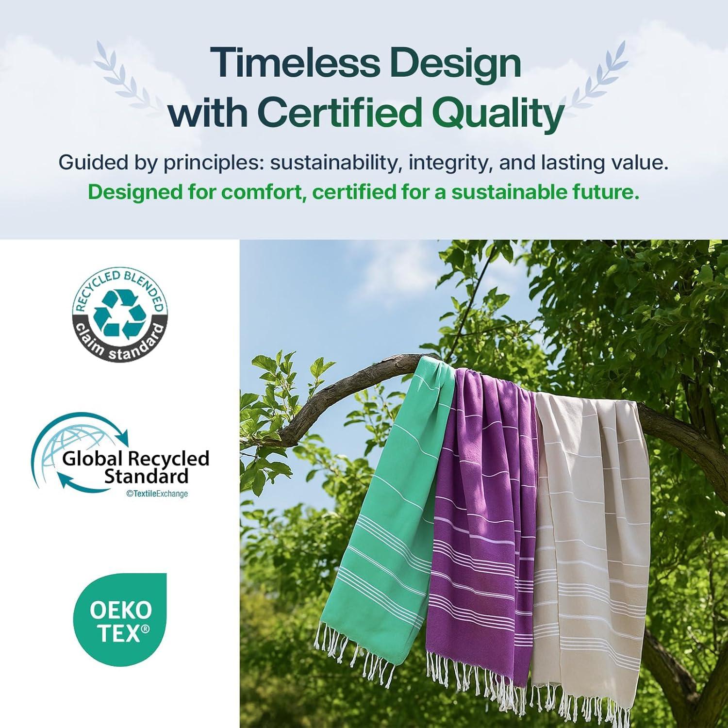 Toalla de Playa Bay Laurel Grande 180x99 cm Secado Rápido