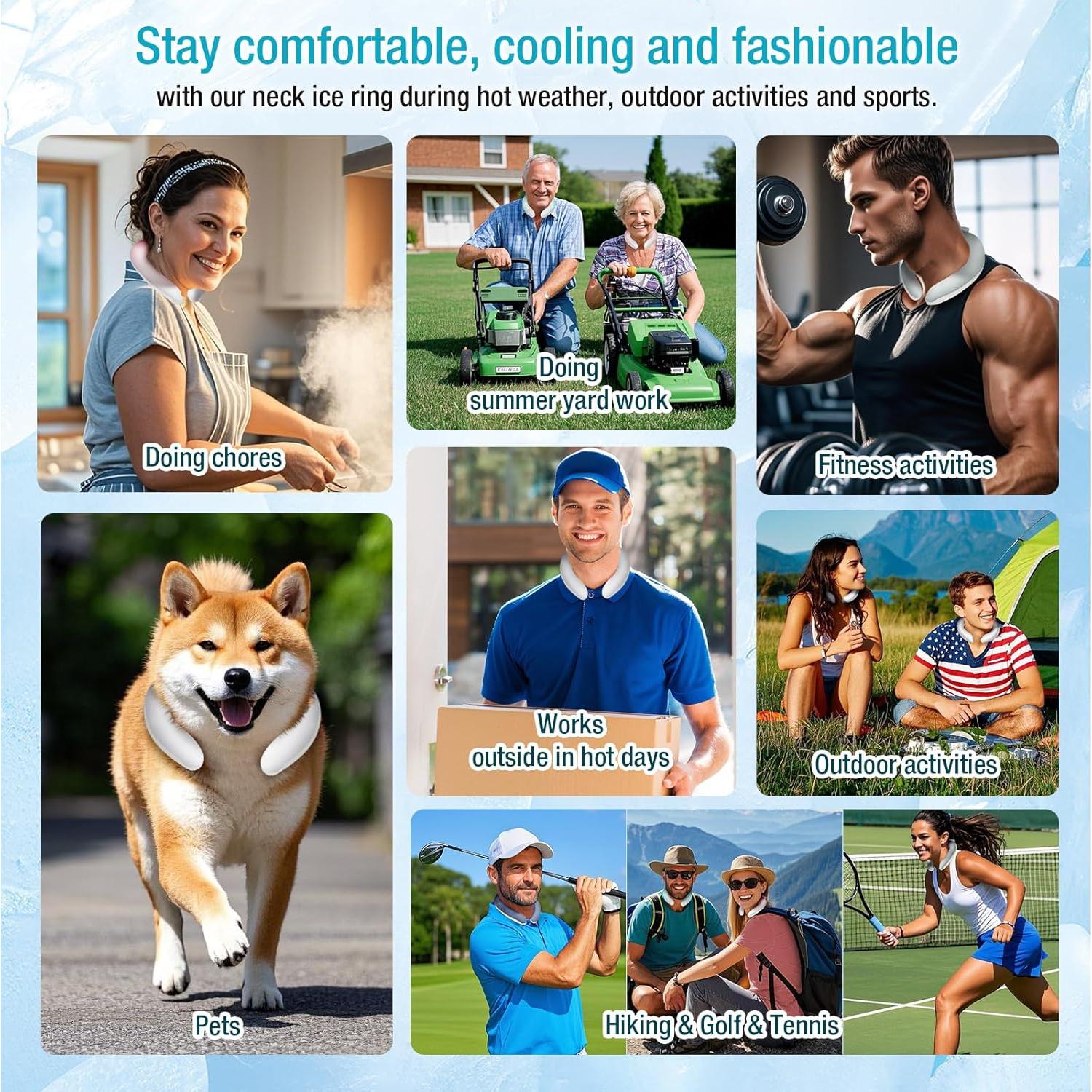 Tubo de Enfriamiento para Cuello Orerered L Marino 70% Gel