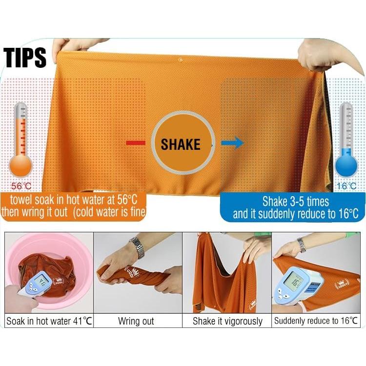 Toalla Deportiva COOUV de Enfriamiento Rápido 98x30 cm