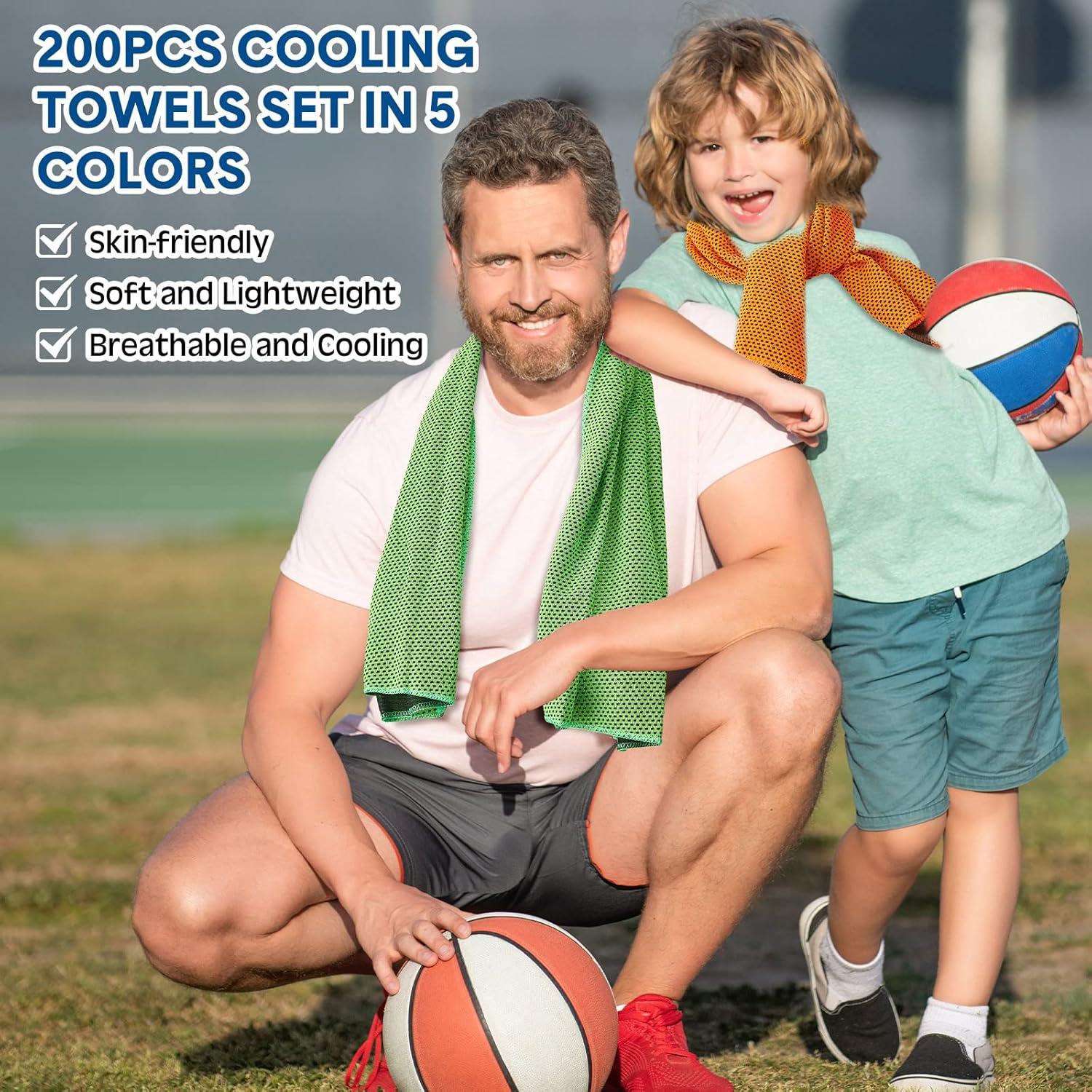 Toalla de Enfriamiento Hosuly 400 Piezas Poliester 24.99x24.99 cm