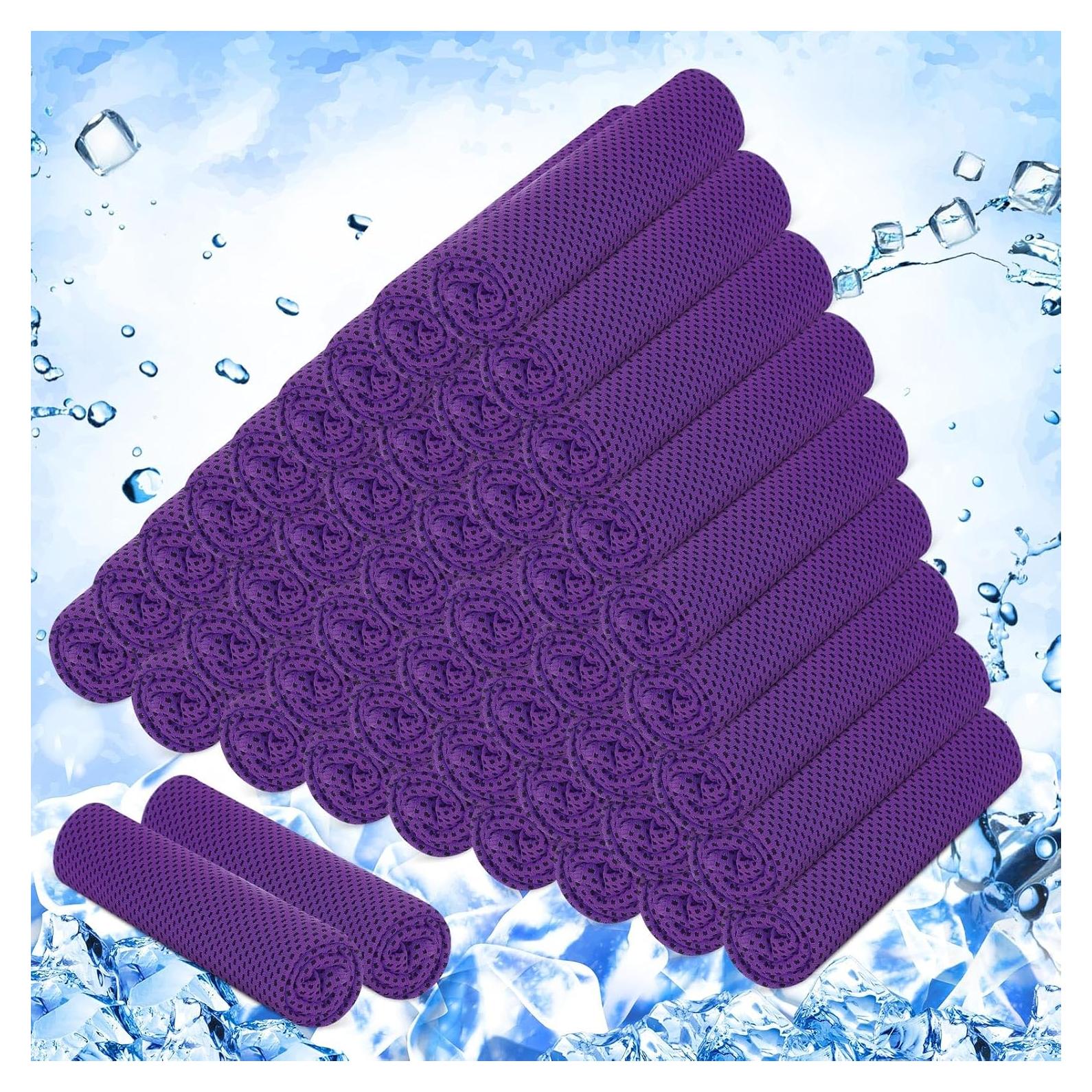 Toallas Enfriadoras Hosuly 50 Unidades 100x30cm Púrpura