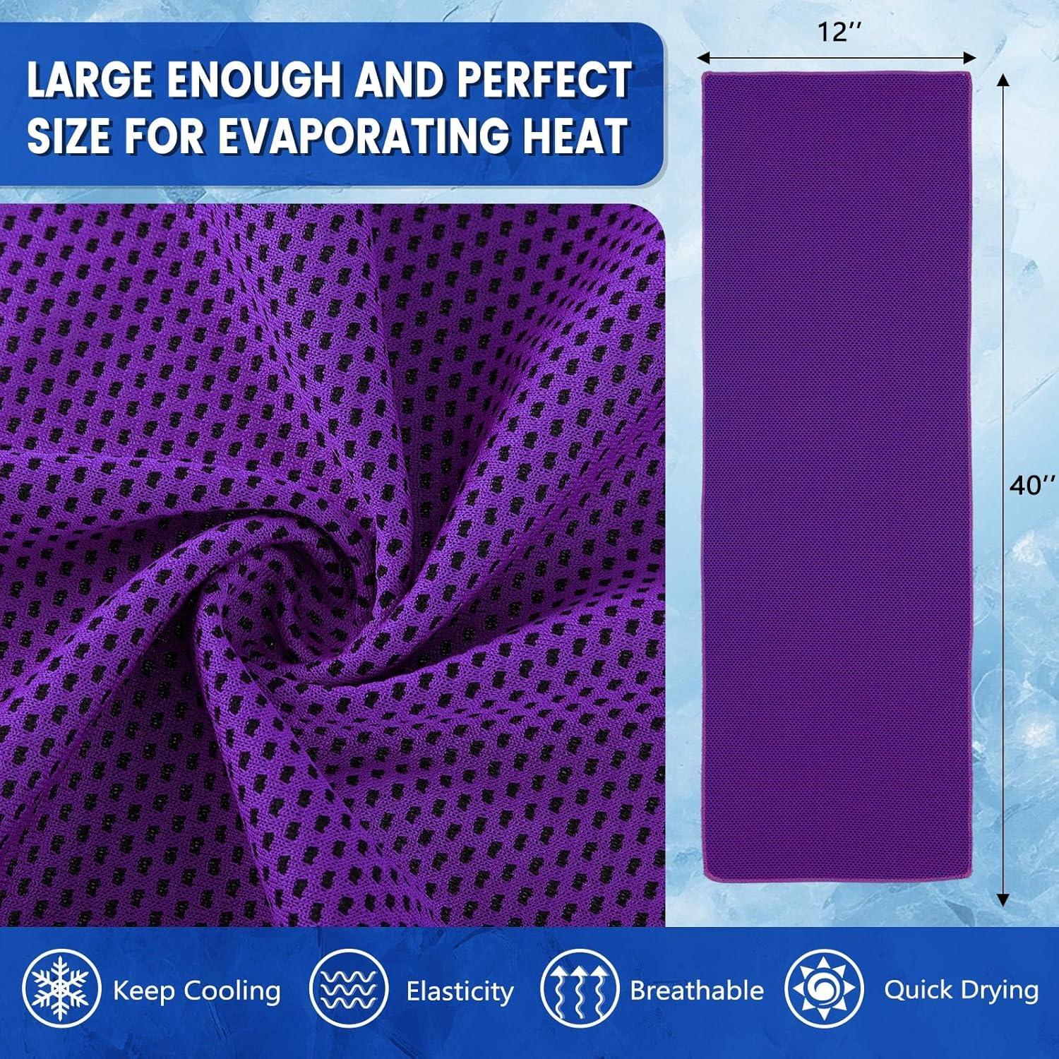 Toallas Enfriadoras Hosuly 50 Unidades 100x30cm Púrpura