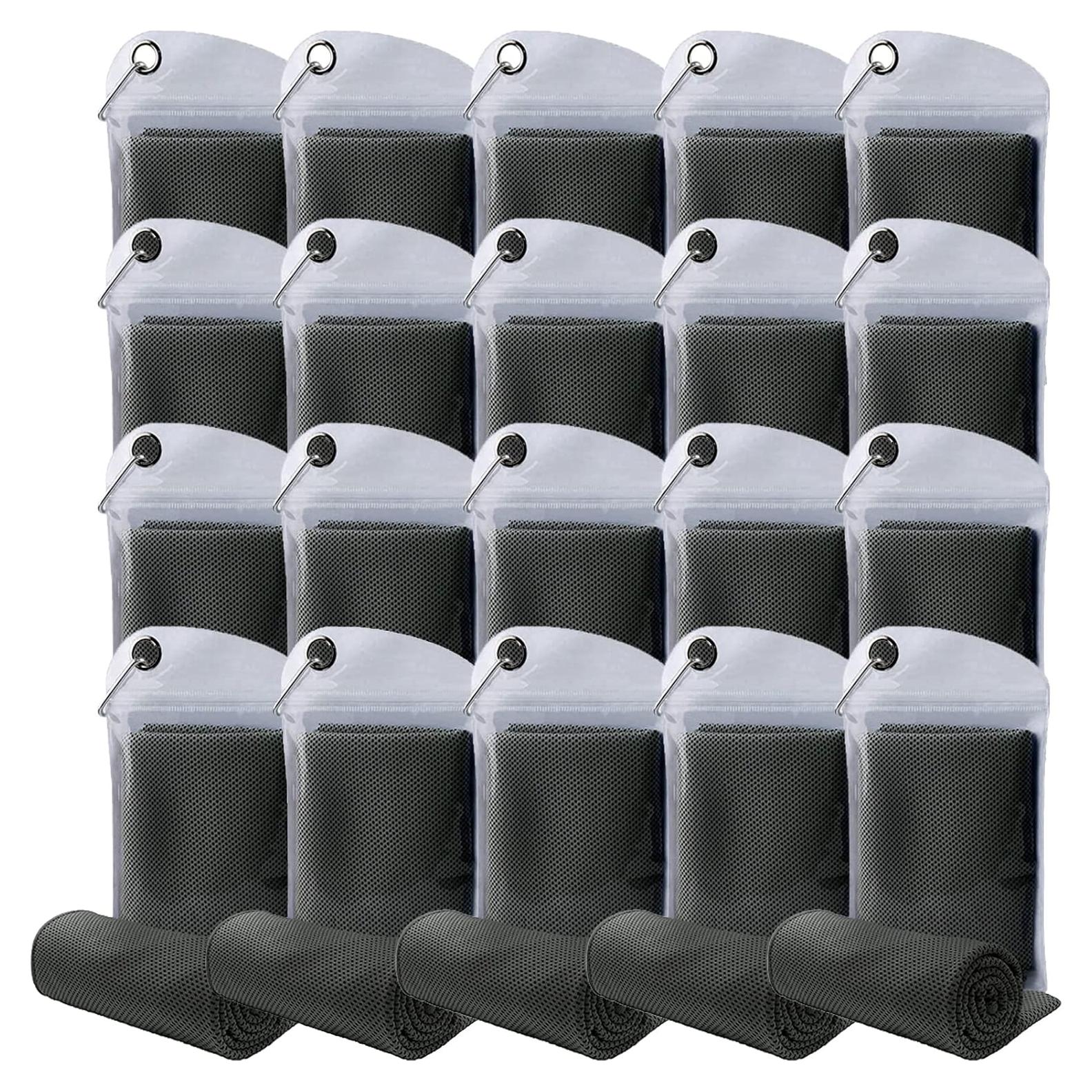 Paquete de 20 Toallas Enfriadoras immoono 101.6x30.5 cm Microfibra