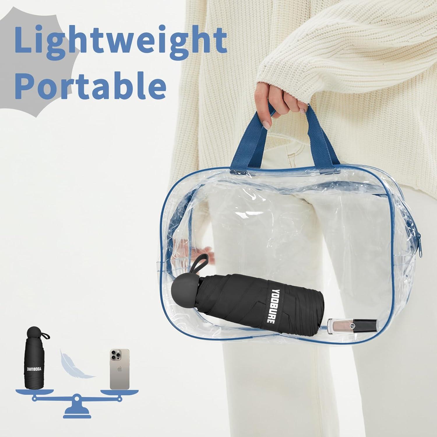 Paraguas Compacto Portátil Yoobure Mini Plegable UV 50+